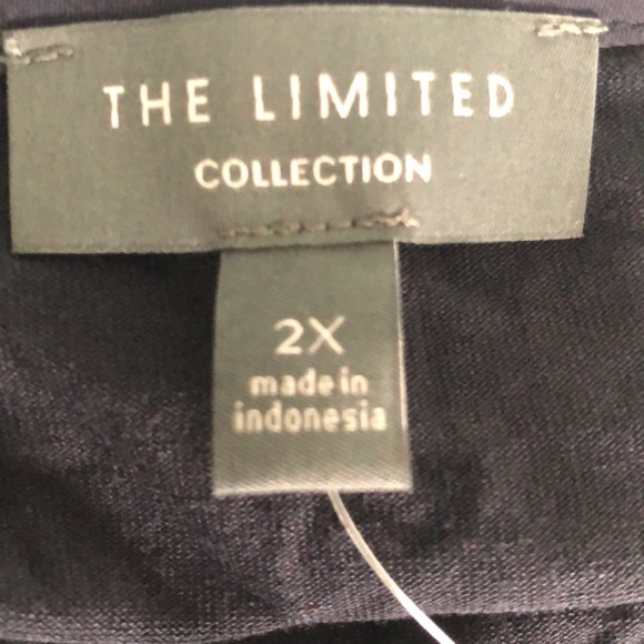 The Limited Collection Blouse Peony Watercolors Sz 2X BNWT Big Florals Office - Picture 7 of 13